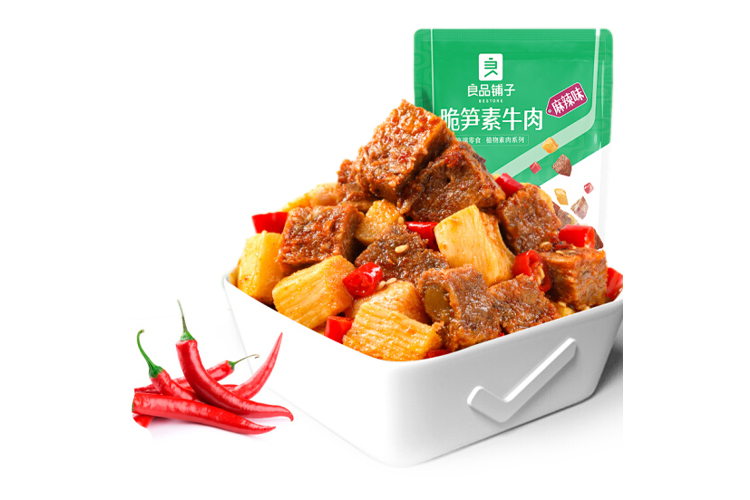 良品铺子脆笋素牛肉麻辣味 120G